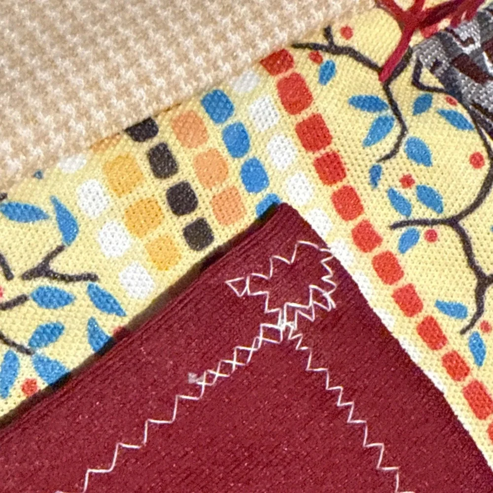 This vintage-style, handmade patchwork quilt 44x 37 Lap Quilt Made In The 1960's